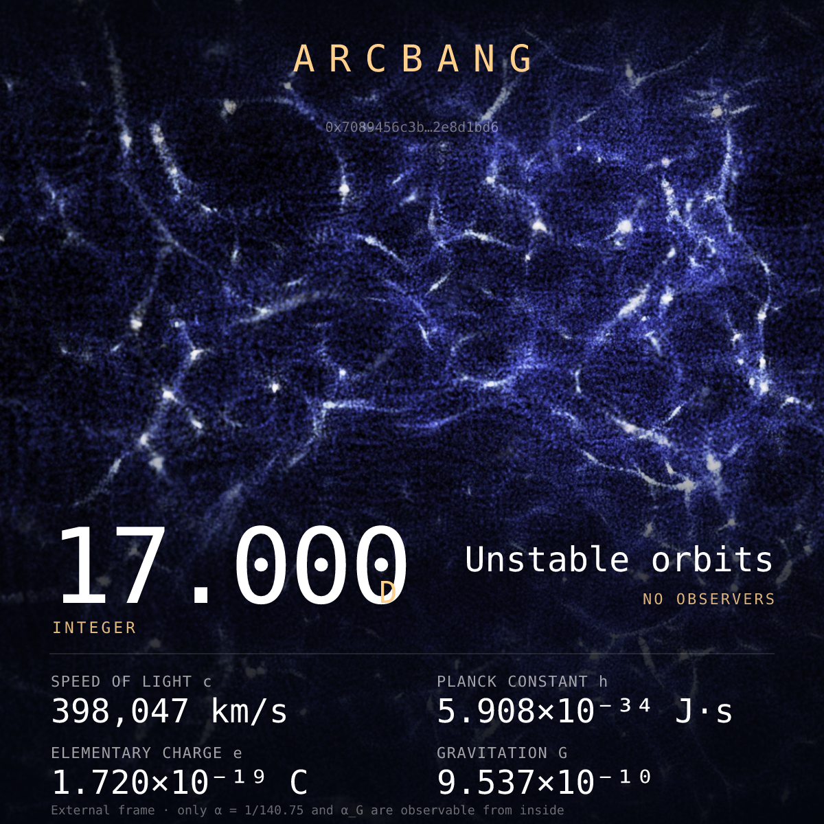 Universe from Arc block #626 — Unstable orbits