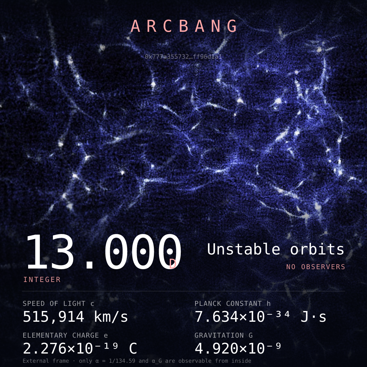 Universe from Arc block #622 — Unstable orbits