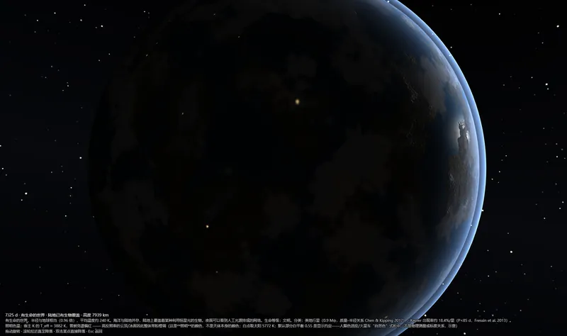 Night side of a living planet, with city lights