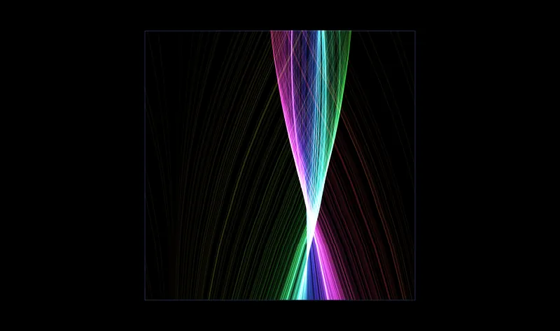 Spacetime diagram of a one-dimensional universe (D=1)
