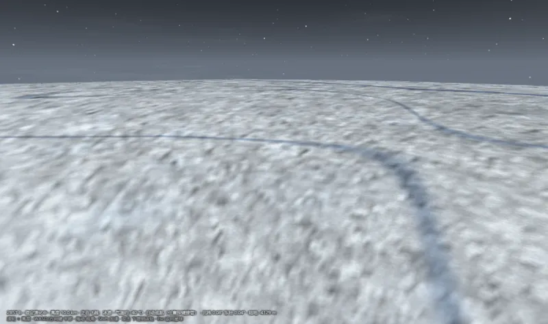 Surface of an ice world