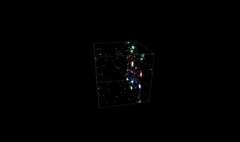 N-body projection of a five-dimensional universe (D=5)