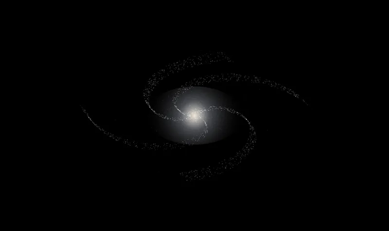 Spiral galaxy, top-down